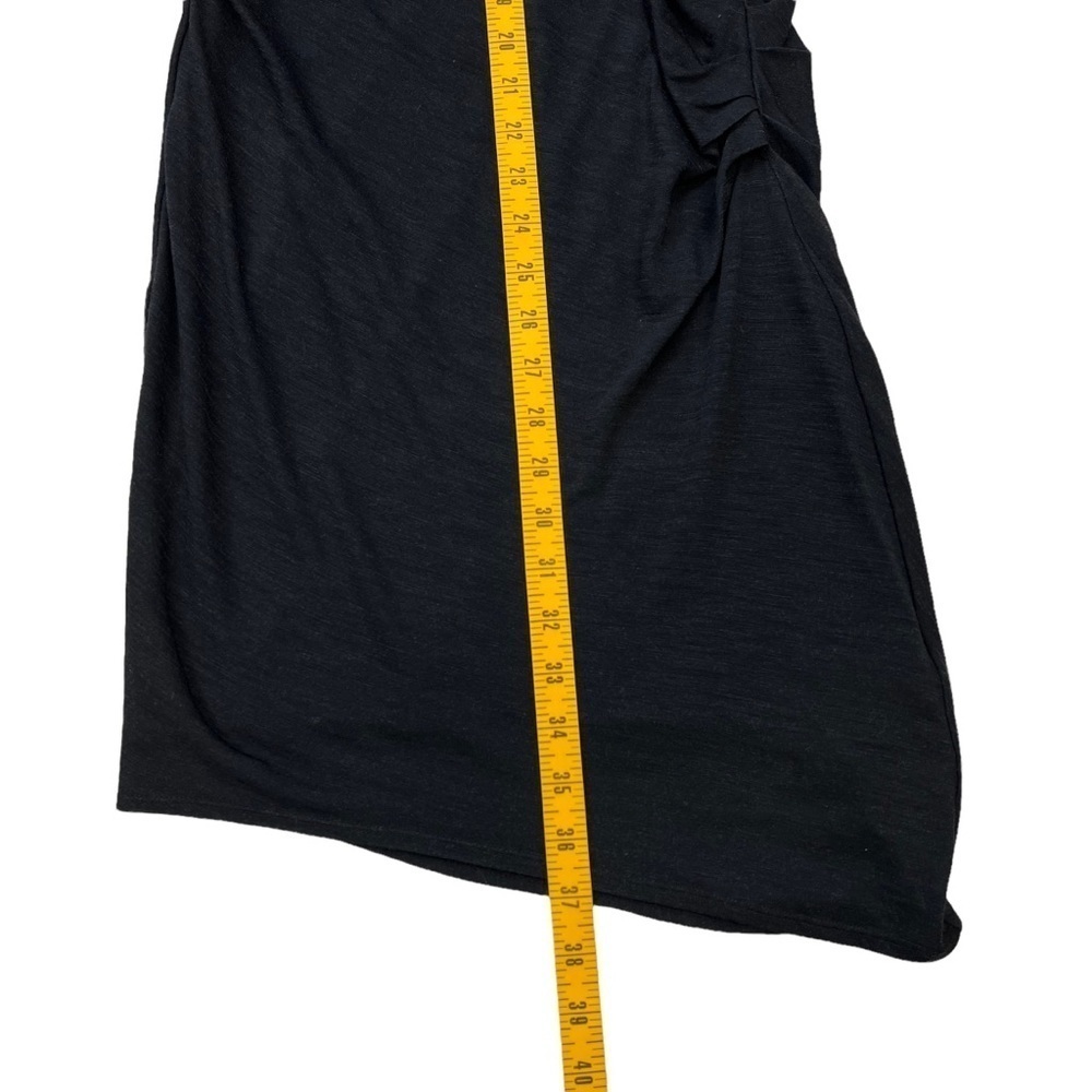 Helmut Lang Wool Rutched Bodycon Asymmetrical Dress - Picture 7 of 12